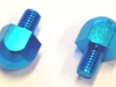 Boutset DMP ipv spiegel m8 blauw alu universeel