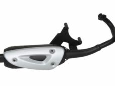 uitlaat tecno standaard model straight (made in EU) zwart sr piaggio blok