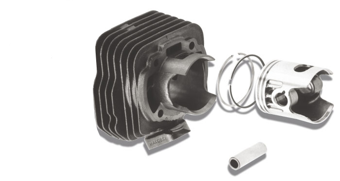 Malossi sportcilinder 70cc 47mm gietijzer voor Kymco DJ Y50 SYM DD 2T