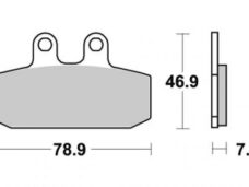Remblokset sbs voor leonardo 125/150cc