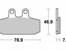 remblokset sbs voor leonardo 125/150cc 108hf