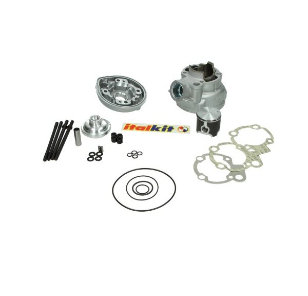 Cilinder met kop Italkit aluminium nikasil Gilardoni 74cc minarelli am6 ck.44.761.gr2