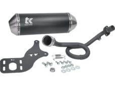 uitlaat Turbokit euro-5 50cc 4T 21-24 zwart mat aprilia