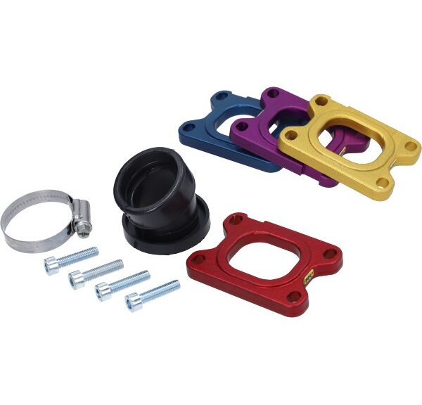 spruitstuk metrakit cnc 28mm rood minarelli am6