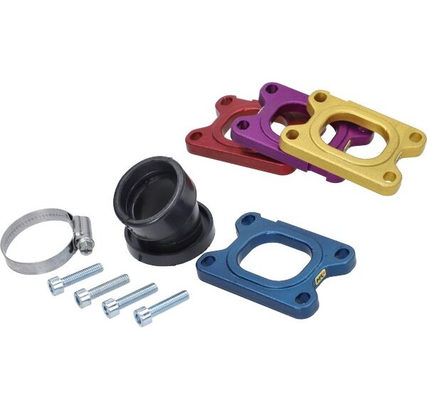 spruitstuk metrakit cnc 28mm blauw minarelli am6