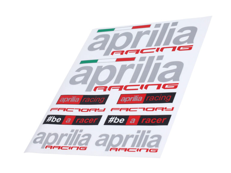 Stickerset Aprilia Gp1 Racing 20x24cm