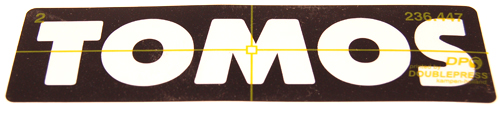 Sticker Tomos origineel — geschikt voor Tomos Pack'r