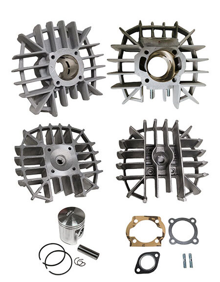 Cilinder met kop airsal aluminium nikasil 44mm funtastic