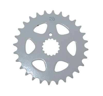 Voorkettingwiel DMP 28t — geschikt voor Tomos a35