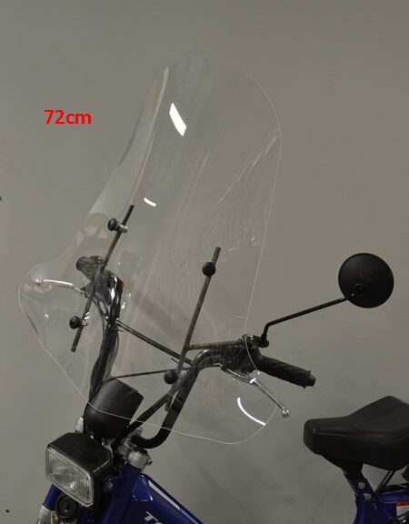 Regia hoog windscherm 72cm helder voor AGM Goccia en Tomos A35