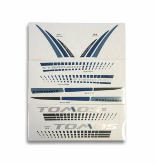 stickerset tomos 2015 zwart/blauw standard 080100