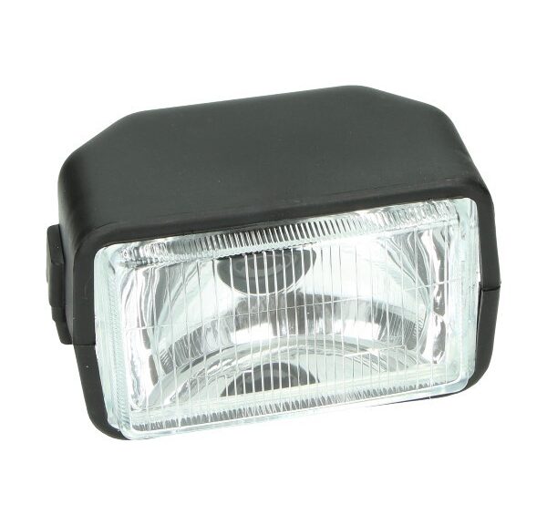 Vierkante zwarte 150mm koplamp voor Puch Maxi en Tomos A35