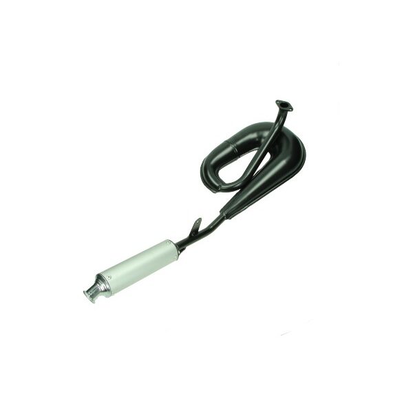 Uitlaat tecno circuit zwart/alu a3 — geschikt voor Tomos a35