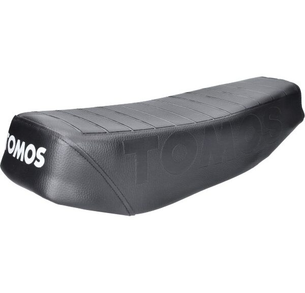 buddyseat (made in EU) met logo L/R zwart tomos