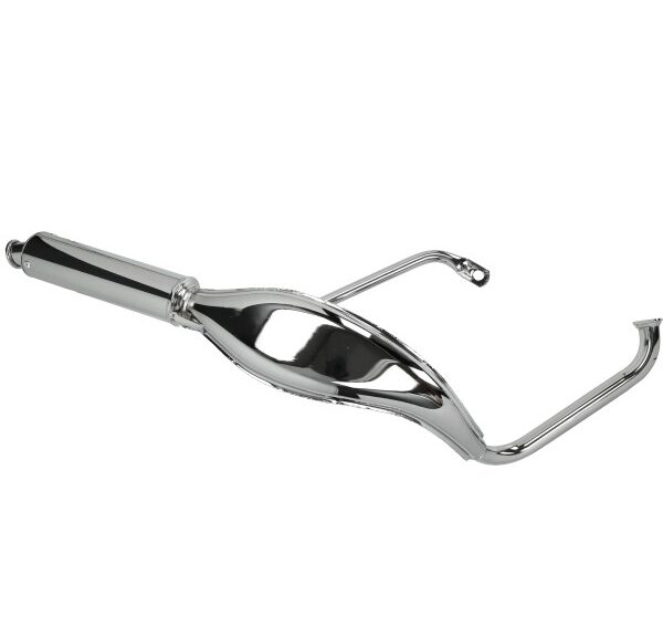 uitlaat tecno hoog fish 28mm chroom tomos