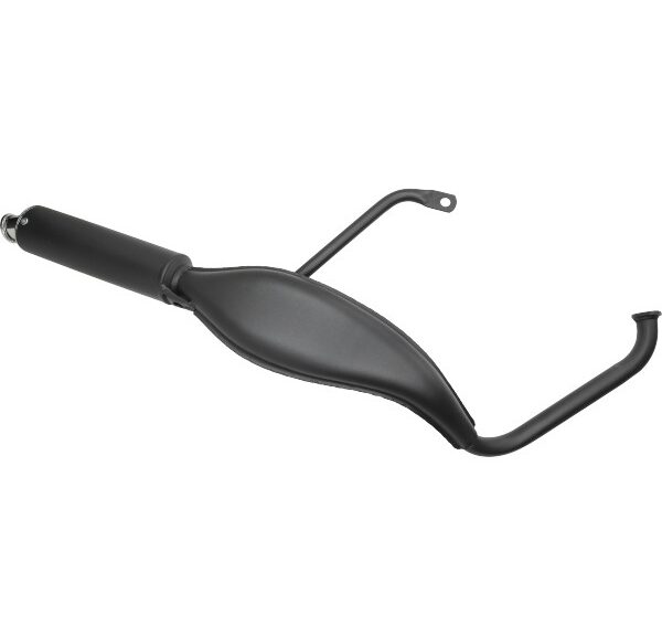uitlaat tecno hoog fish 28mm zwart tomos