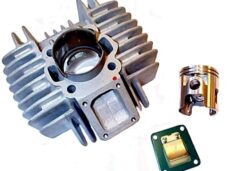 Cilinder airsal aluminium nikasil 44mm — geschikt voor Tomos a35