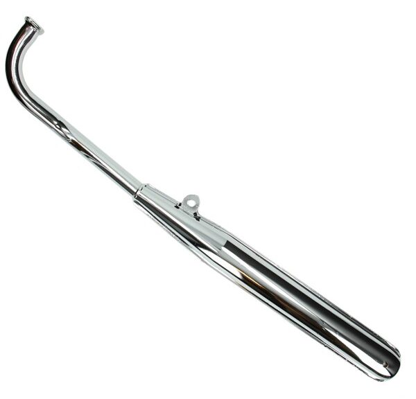 uitlaat standaard model (made in EU) 28mm chroom tomos
