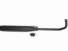 uitlaat tecno origineel model speedy euro-2 26mm zwart Tomos A35