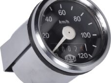 km tellerklok Schmitt 120km/u 48mm zwart/chroom camino