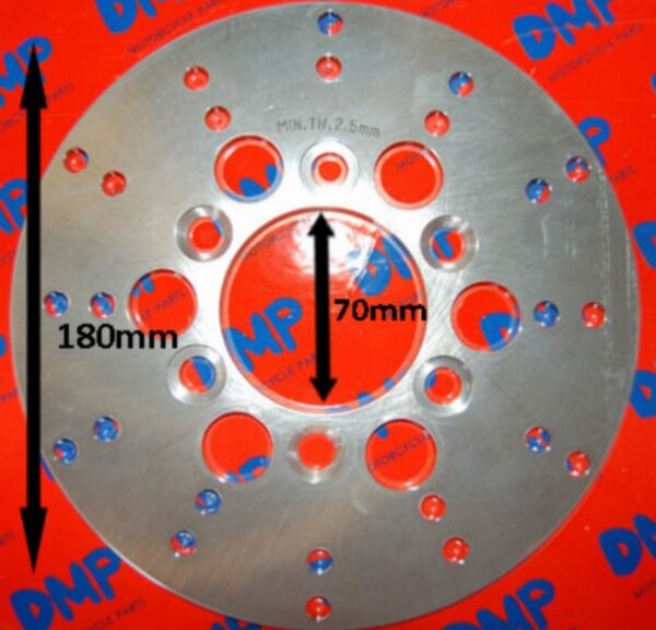 remschijf DMP wave universeel voor 180mm rvs agm VX50