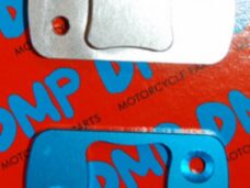 rempotdeksel DMP cnc gefreesd chroom/blauw 2-delig speedfight=op=op
