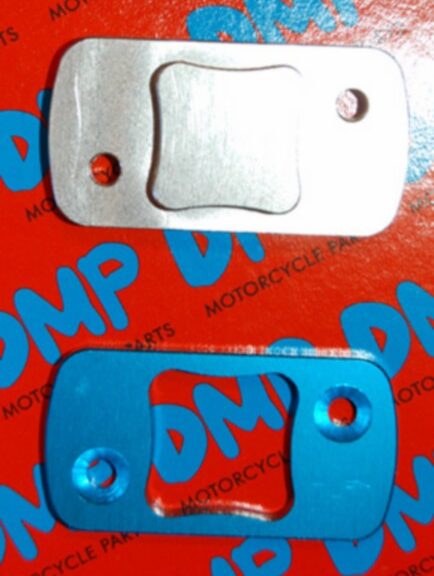 rempotdeksel DMP cnc gefreesd chroom/blauw 2-delig speedfight=op=op