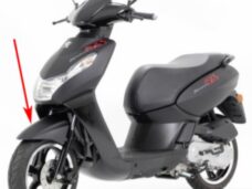 voorspatbord Peugeot origineel zwart mat h6 kisbee 4t 779168h6