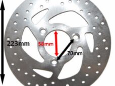 remschijf 3-gaats voor 226mm elystar