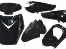 Juego de chapa metálica DMP negra de 6 piezas viva basic