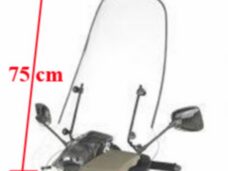 windscherm Peugeot origineel met bevestigingsset hoog 75cm helder viva va2008 pg530-viv-00l