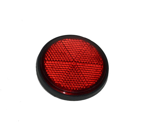Reflector rond universeel 57mm rood