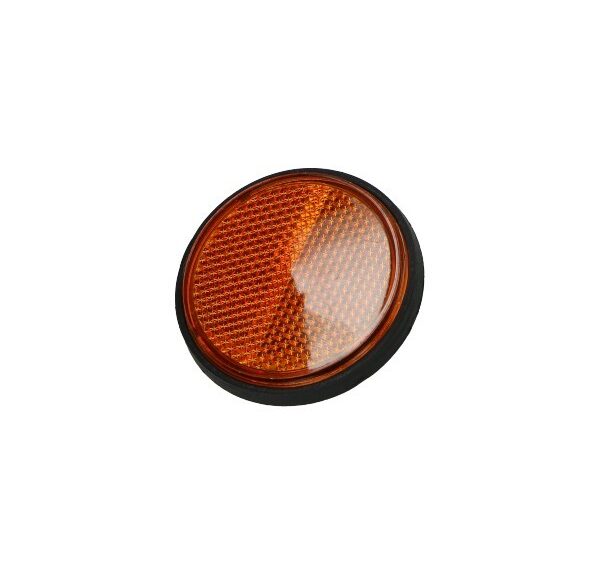 reflector DMP rond universeel 57mm oranje china retro/torino