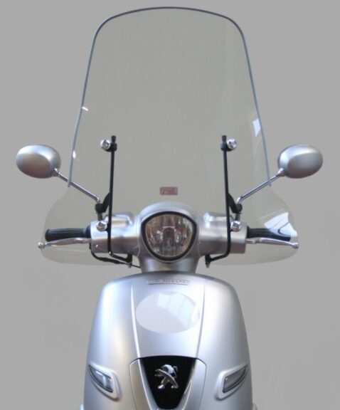 windscherm Peugeot origineel met bevestigingsset hoog 70cm helder django pg530-dja-00l
