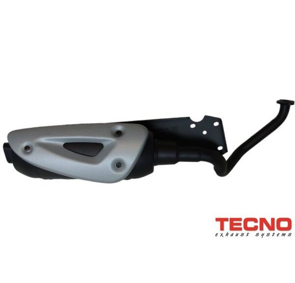 Uitlaat tecno standaard model straight zwart fox2003
