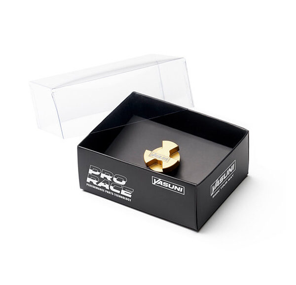 Olievulplug Yasuni bout aluminium cnc pro race m16x1.5 goud — geschikt voor Derbi