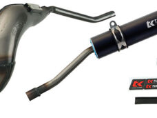 Uitlaat Turbokit rechts E-KEUR blank/zwart senda DRD pro