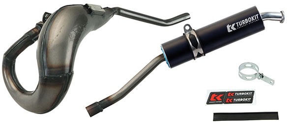 uitlaat Turbokit rechts e-keur blank/zwart senda drd pro=op=op