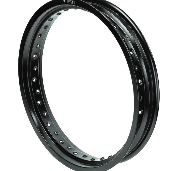 velg spaak aluminium zwart o.a. Beta/Aprilia voor 2.50x17 senda