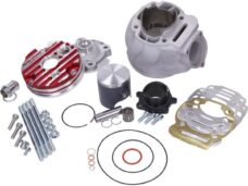 cilinder met kop malossi mhr testa rossa 100cc 52mm gilera SMT