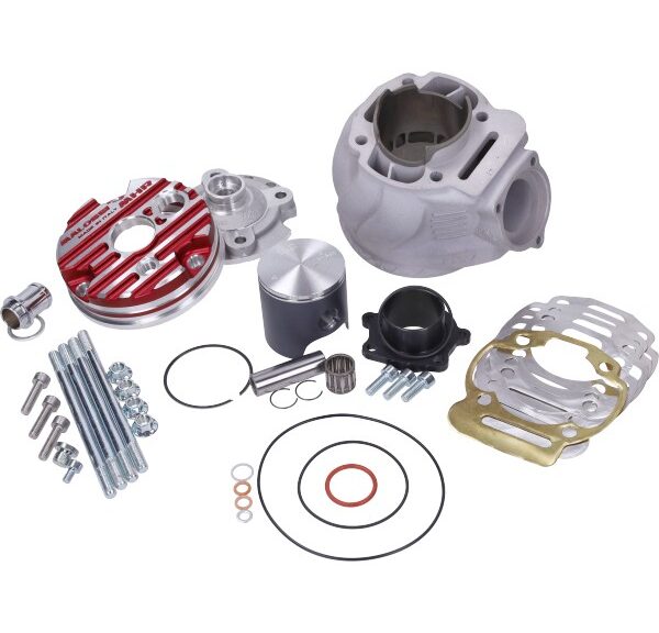 cilinder met kop malossi mhr testa rossa 100cc 52mm gilera SMT