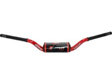 stuur Doppler + stuurpad D28.6mm - L775mm x H80mm zwart/rood derbi