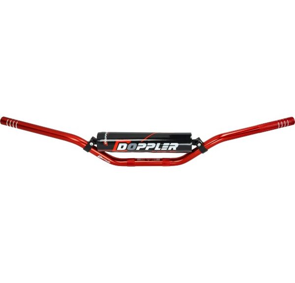 stuur Doppler + stuurpad D22.2 - L740 - H70mm rood derbi