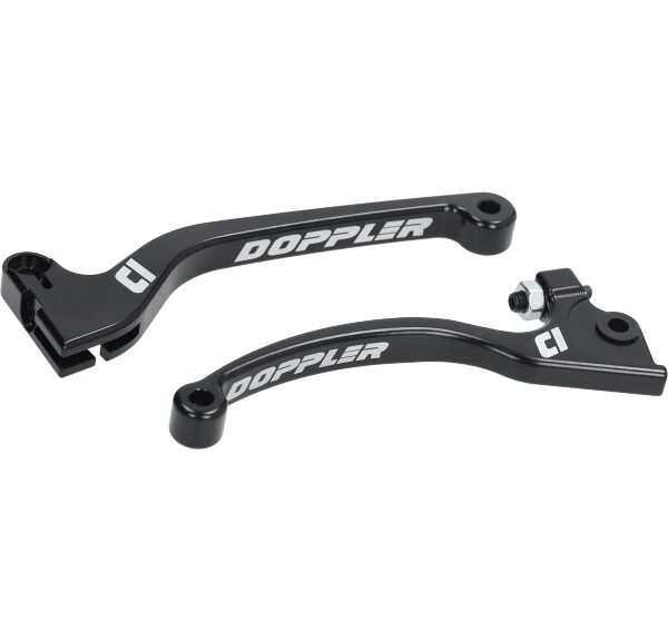 greepset Doppler rem + koppeling cnc AJP v.a 2004 >2013 zwart derbi