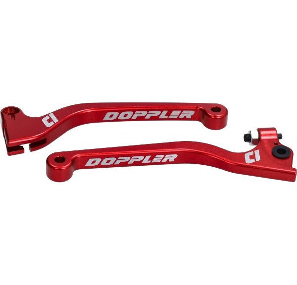 greepset Doppler rem + koppeling cnc v.a 2003 >2009 rood derbi
