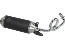 uitlaat Turbokit ovaal euro-5 G-Max chrome bocht zwart/alu primavera 50 4t