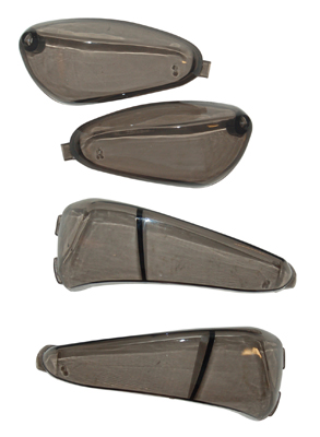 Knipperlichtglasset DMP smoke — geschikt voor Gilera Runner