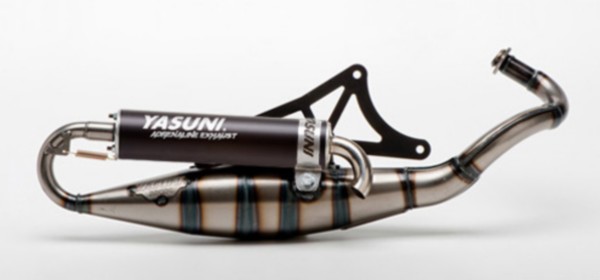 uitlaat yasuni yasuni-R zwart sco piaggio 2t