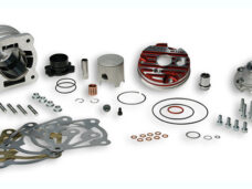 Cilinder met kop Malossi mhr team 2t testa rossa 52mm minarelli hor LC — geschikt voor Piaggio LC