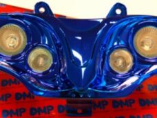 koplampunit DMP halogeen blauw chroom hussar